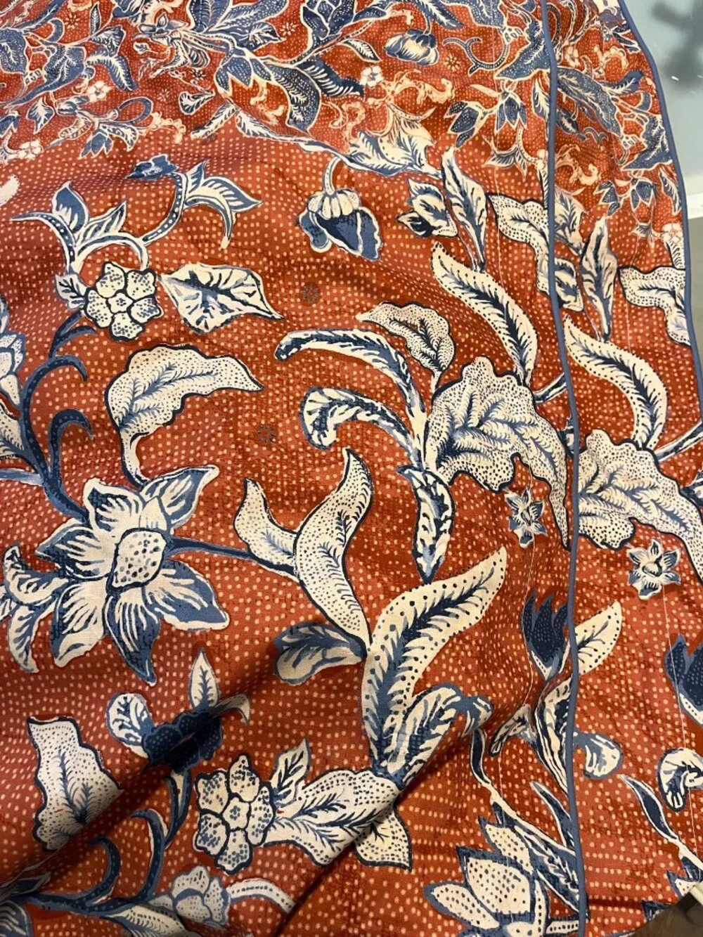 Ralph Lauren Mirabelle Duvet Cover Orange, Size KING 110x96, NWOT